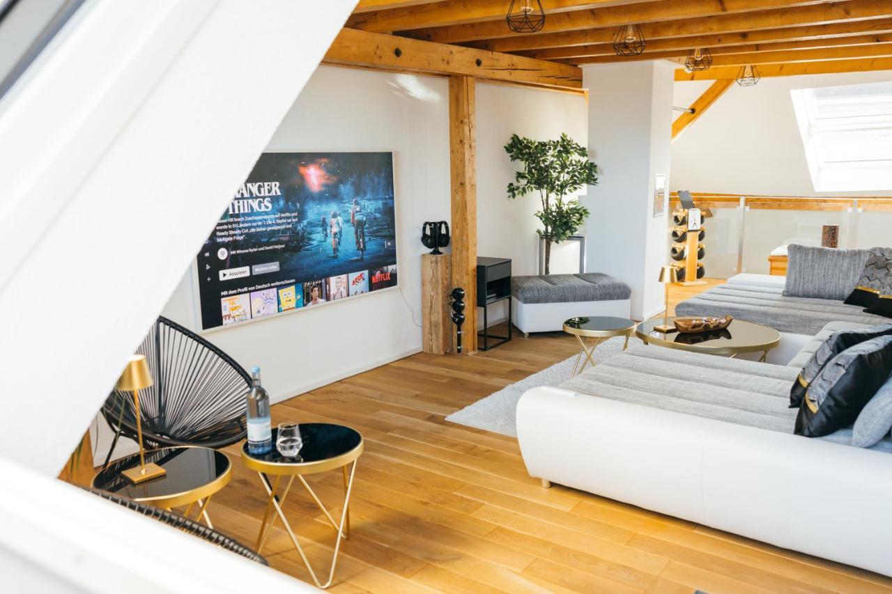 Heimatel - Luxury Penthouse Loft Apartment Ravensburg Bagian luar foto