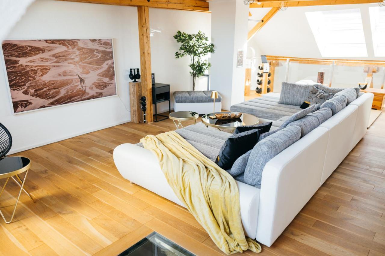 Heimatel - Luxury Penthouse Loft Apartment Ravensburg Bagian luar foto