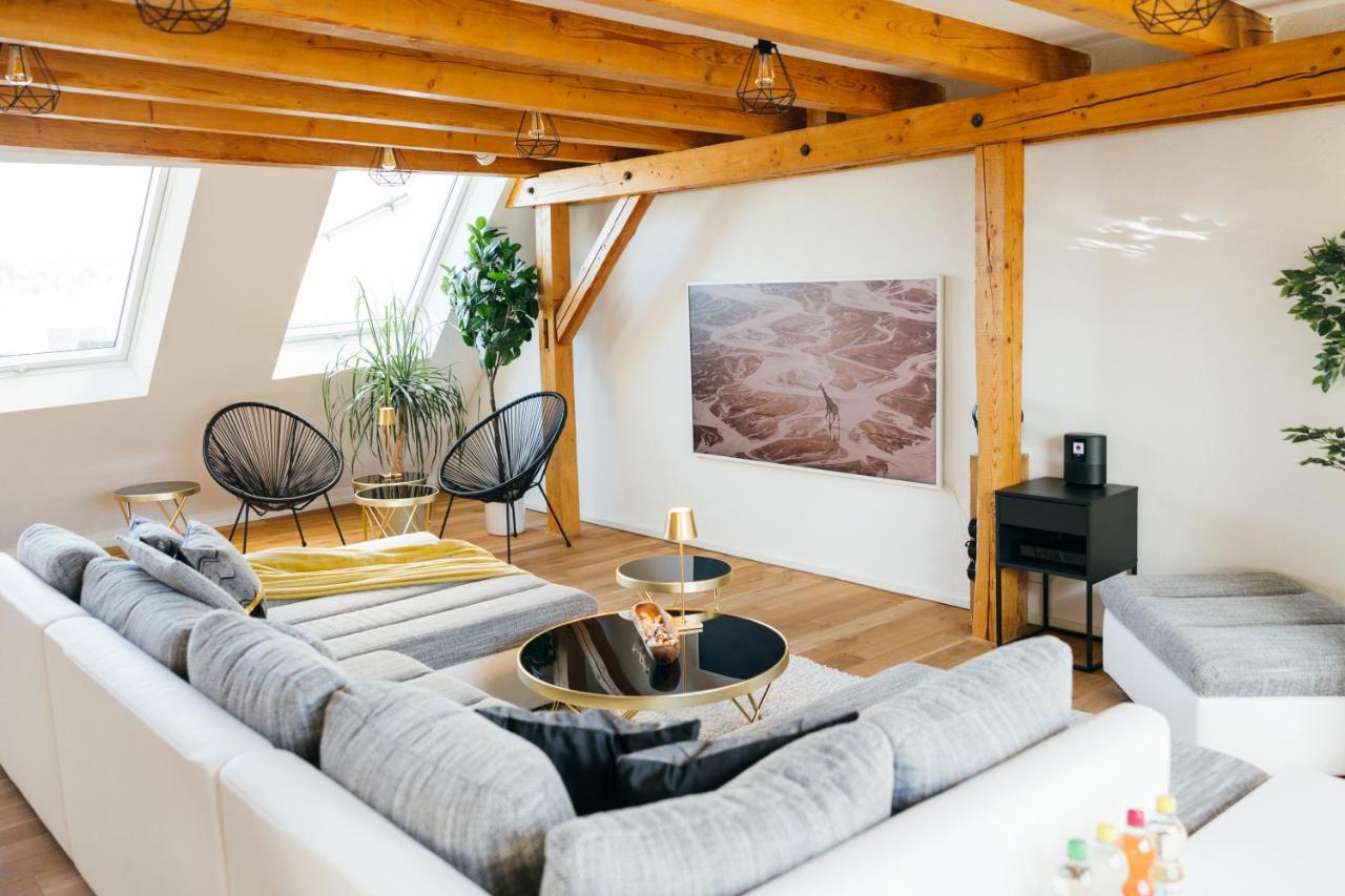 Heimatel - Luxury Penthouse Loft Apartment Ravensburg Bagian luar foto